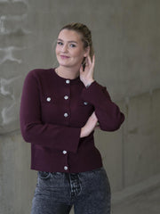 Pimi Cardigan Burgunder