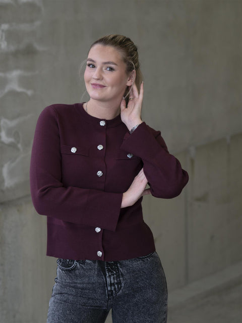 Pimi Cardigan Burgunder