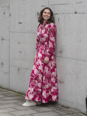 Viscose Belt Dress Rosa