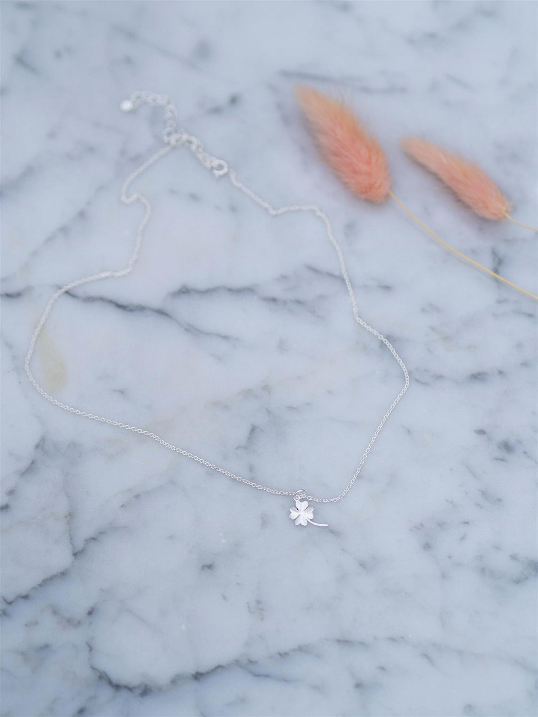 Clover Necklace Sølv