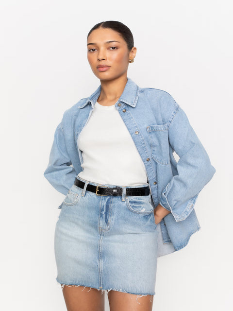 Jamie Skirt Lysblå