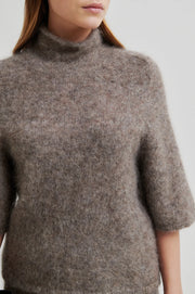 Emmalou Knit ss Lysebrun