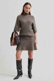 Emmalou Knit ss Lysebrun