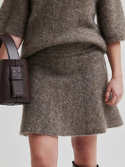 Emmalou Knit Skirt Lysebrun