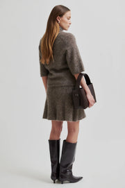Emmalou Knit Skirt Lysebrun
