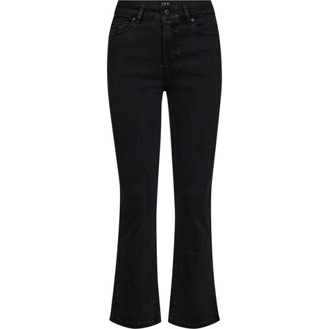 Johanna Kick Flare Jeans Sort