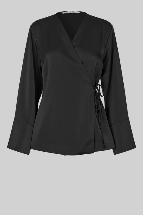 Glari Wrap shirt Sort