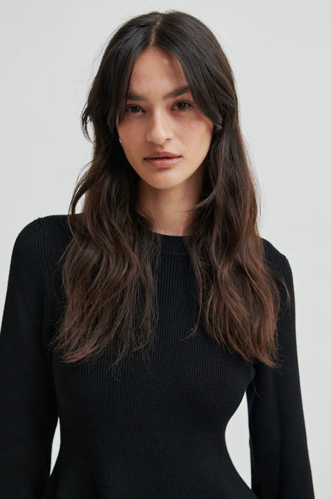 Stinna Knit Peplum Sort