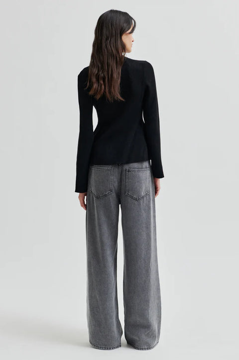 Stinna Knit Peplum Sort