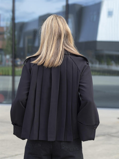 Avenue trenchcoat Sort