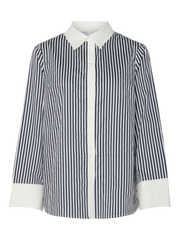 Anne striped shirt Blå