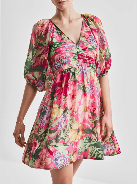 Cupro Mini Dress Multi