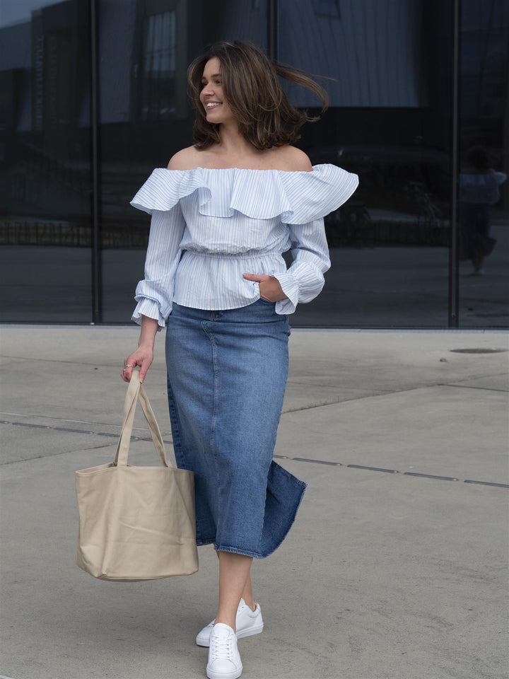 Zoe maxi skirt Blå
