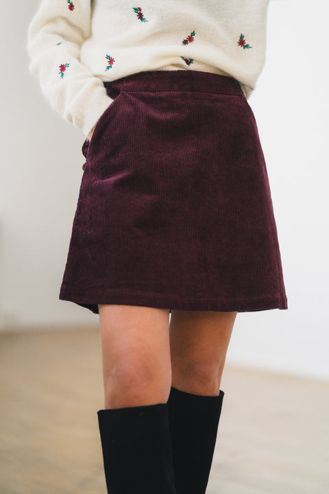 Ella Skirt Burgunder