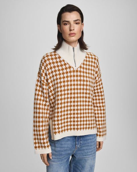 Amaria Zip Pullover Striper