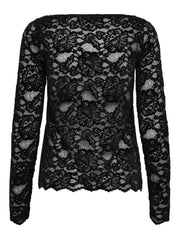 Dania Lace Boatnec Sort