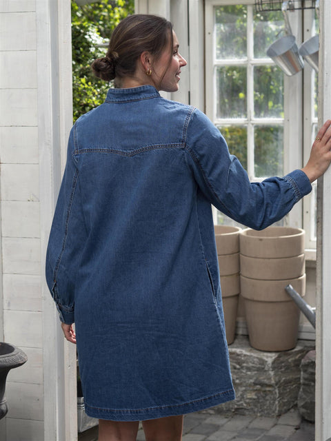 Rylan Elena Shirt Dress Denim