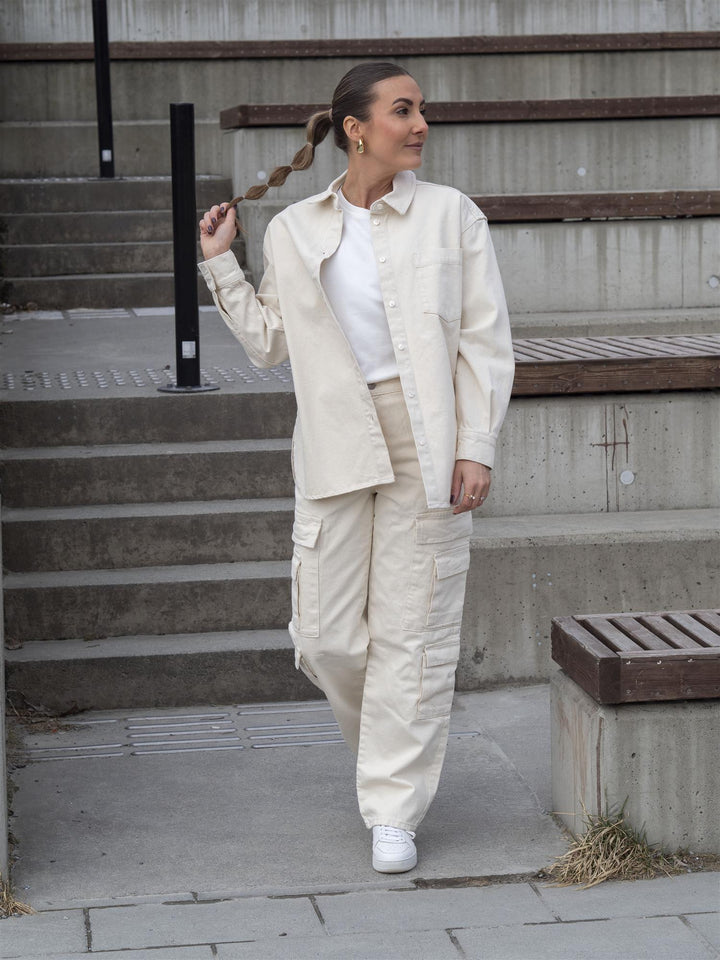Tiana Work Straight Cargo Offwhite