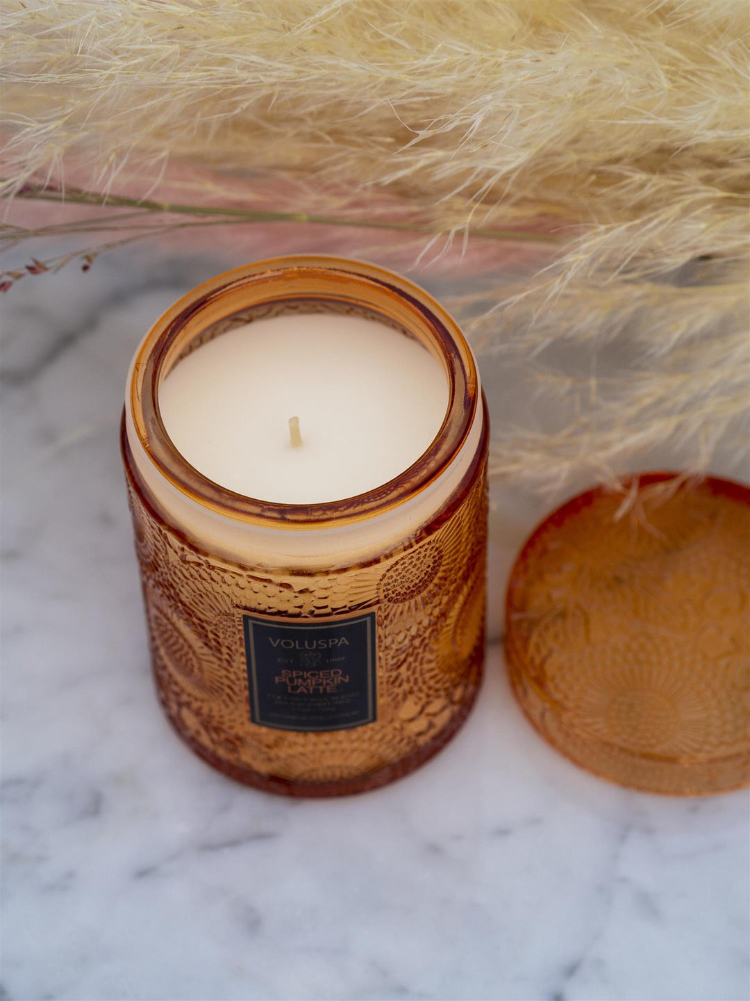 Small Jar Candle Spiced Pumpkin Latte Orange
