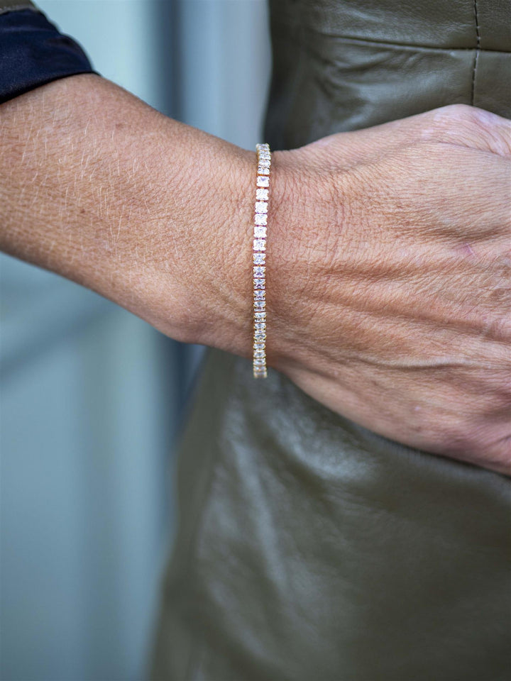 Zara bracelet gold crystal Cold Crystal