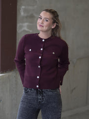 Pimi Cardigan Burgunder