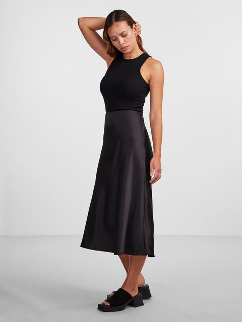 Pella midi skirt Sort