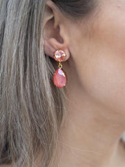 Classic Drop Earings Coral