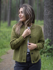 Lulu short cardigan Gressgrønn