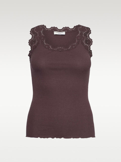 Babette Silk SL U-Neck Burgunder