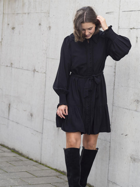 Tilera Shirt dress Sort