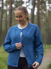 Lulu short cardigan Blå