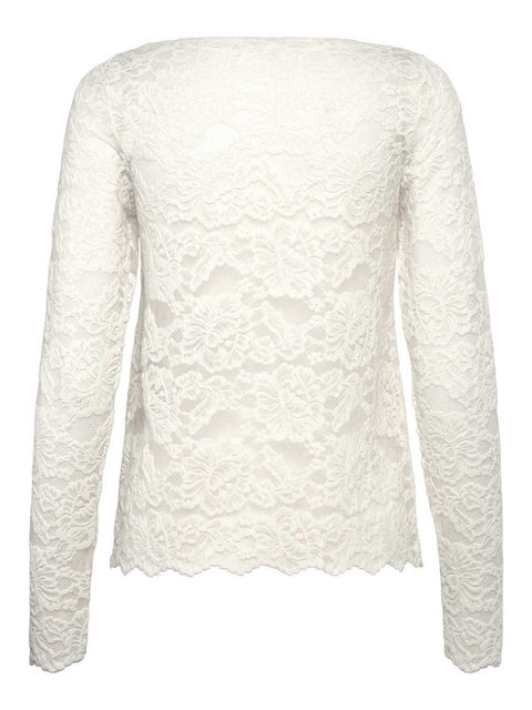 Dania Lace Boatnec Off-White