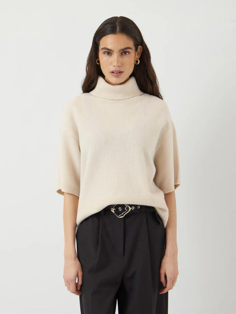 Emila 2/4 Wool Knit Pullover Offwhite