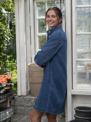 Rylan Elena Shirt Dress Denim