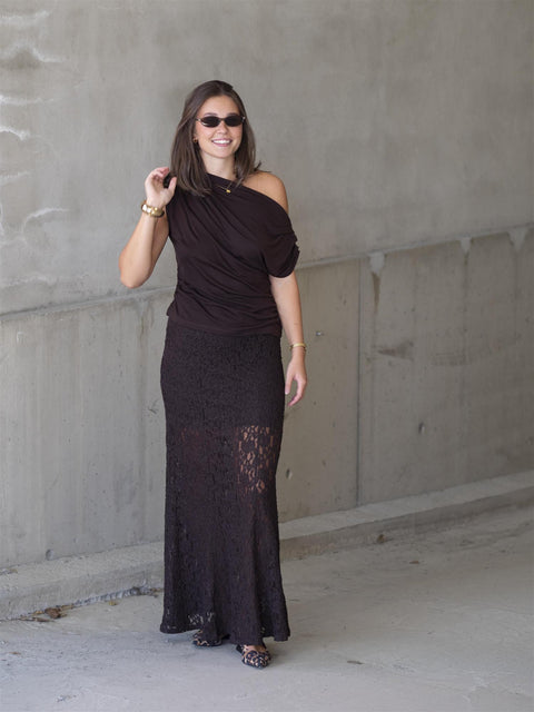 Akasha Lace Skirt Brun