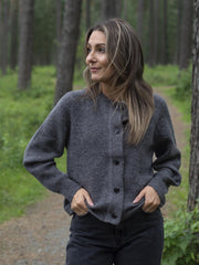 Lulu short cardigan Grå