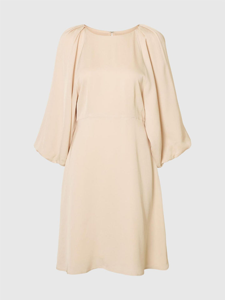 Flaurina open back dress Beige