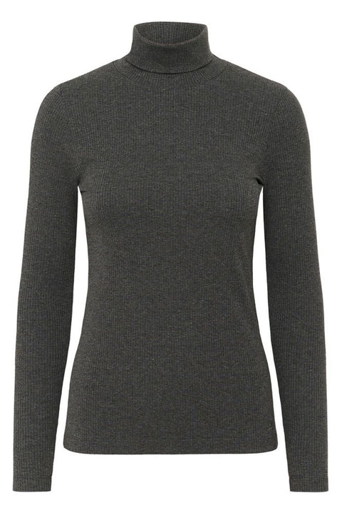 Dagna rollneck melange Mørkegrå