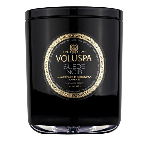 Classic boxed candle Suede Noir Sort