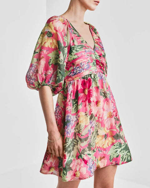 Cupro Mini Dress Multi