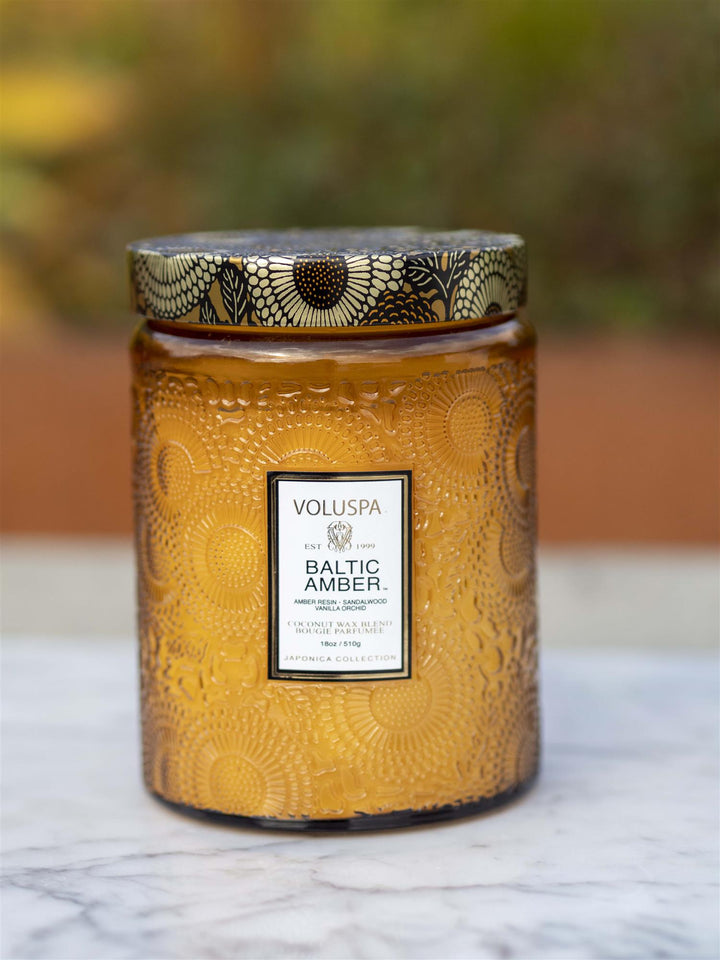 Baltic Amber Large Embossed Oransje