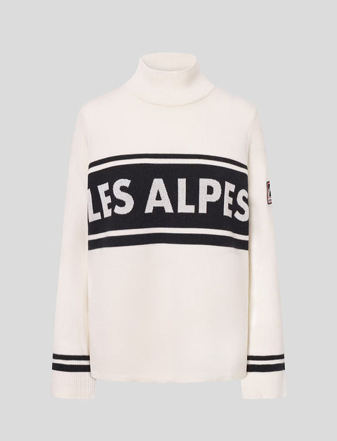 Les Alpes Knitted Sweater Hvit