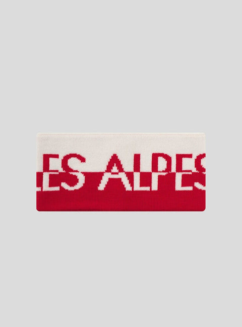 Les Alpes Headband Rød