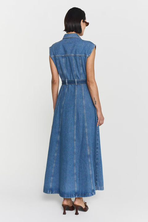 Sinan Denim Dress Blå