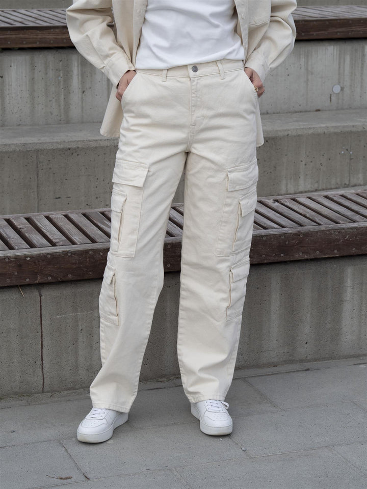 Tiana Work Straight Cargo Offwhite