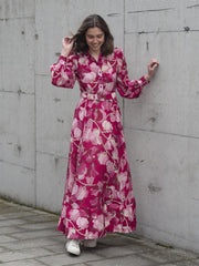Viscose Belt Dress Rosa