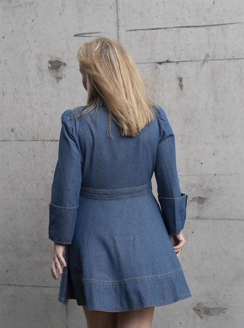 Denim MIni Dress Blå