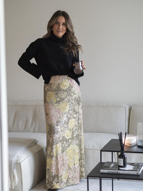 Sequins Skirt Blomstrete