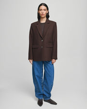 Eliot Loose Blazer Brun