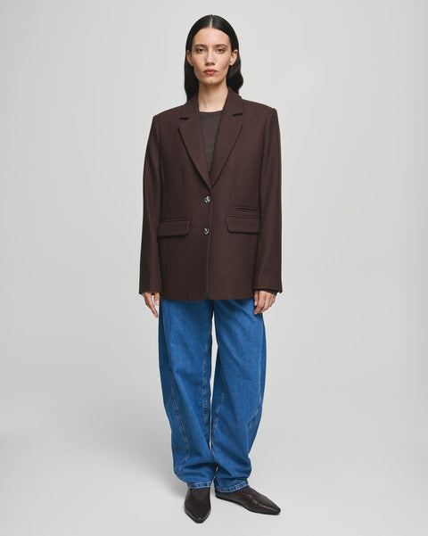 Eliot Loose Blazer Brun